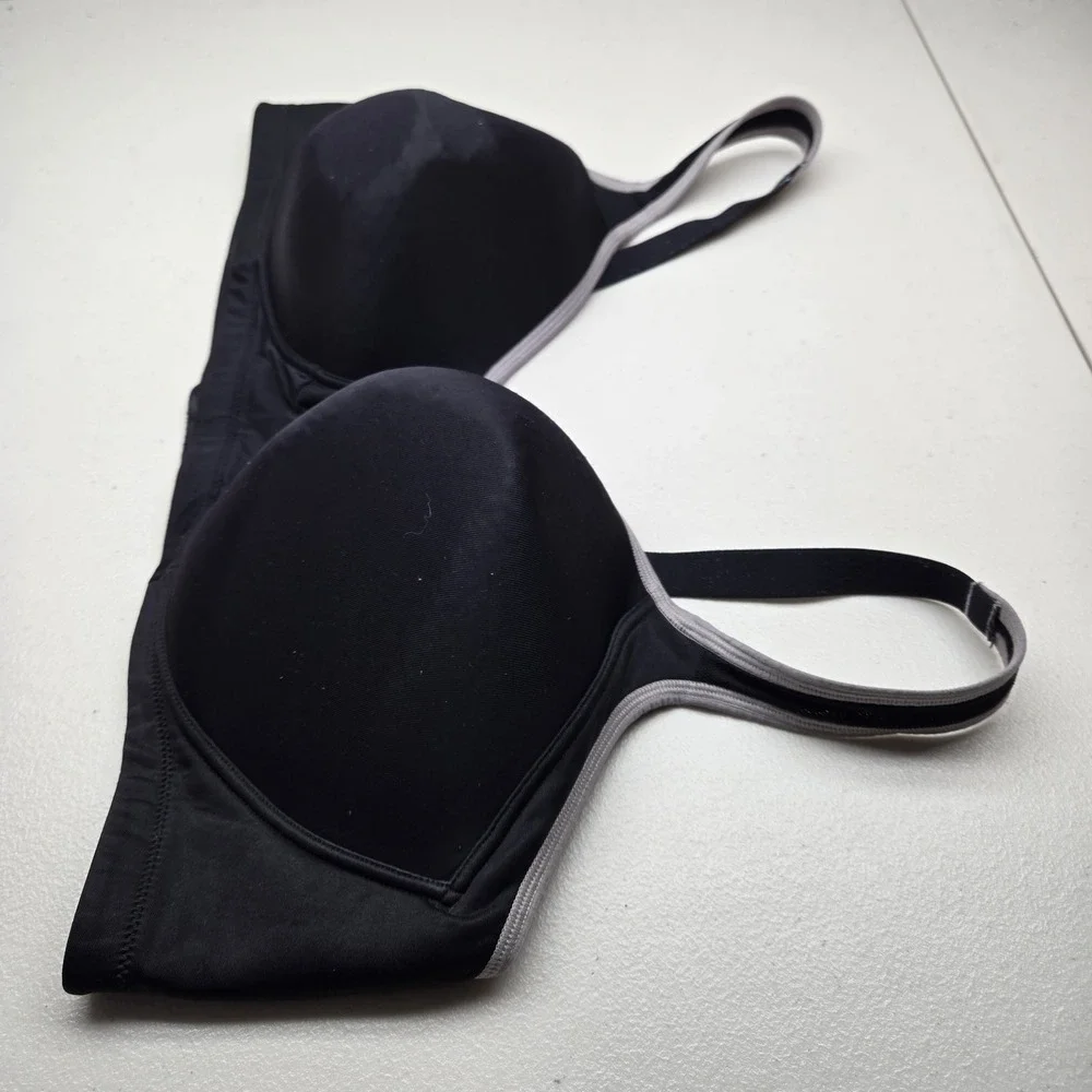 Vanity Fair Women Bra 44D Black T Shirt Wireless Strap‎ Convertible